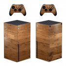 Wood Board decal skin for Xbox Series X Console & 2 Controllers