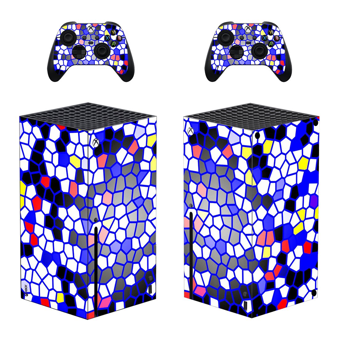 Digital Texture decal skin for Xbox Series X Console & 2 Controllers