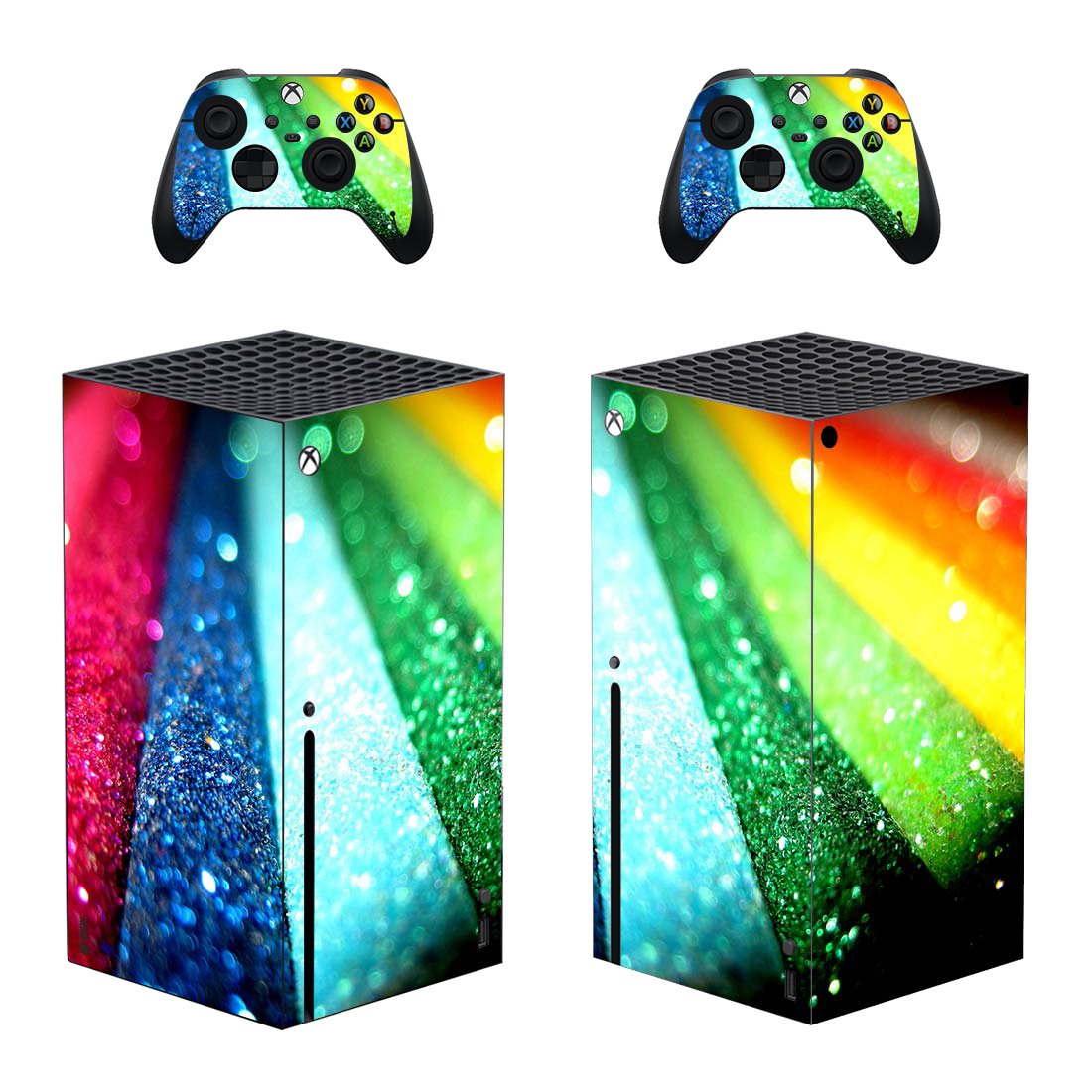 Digital Texture decal skin for Xbox Series X Console & 2 Controllers