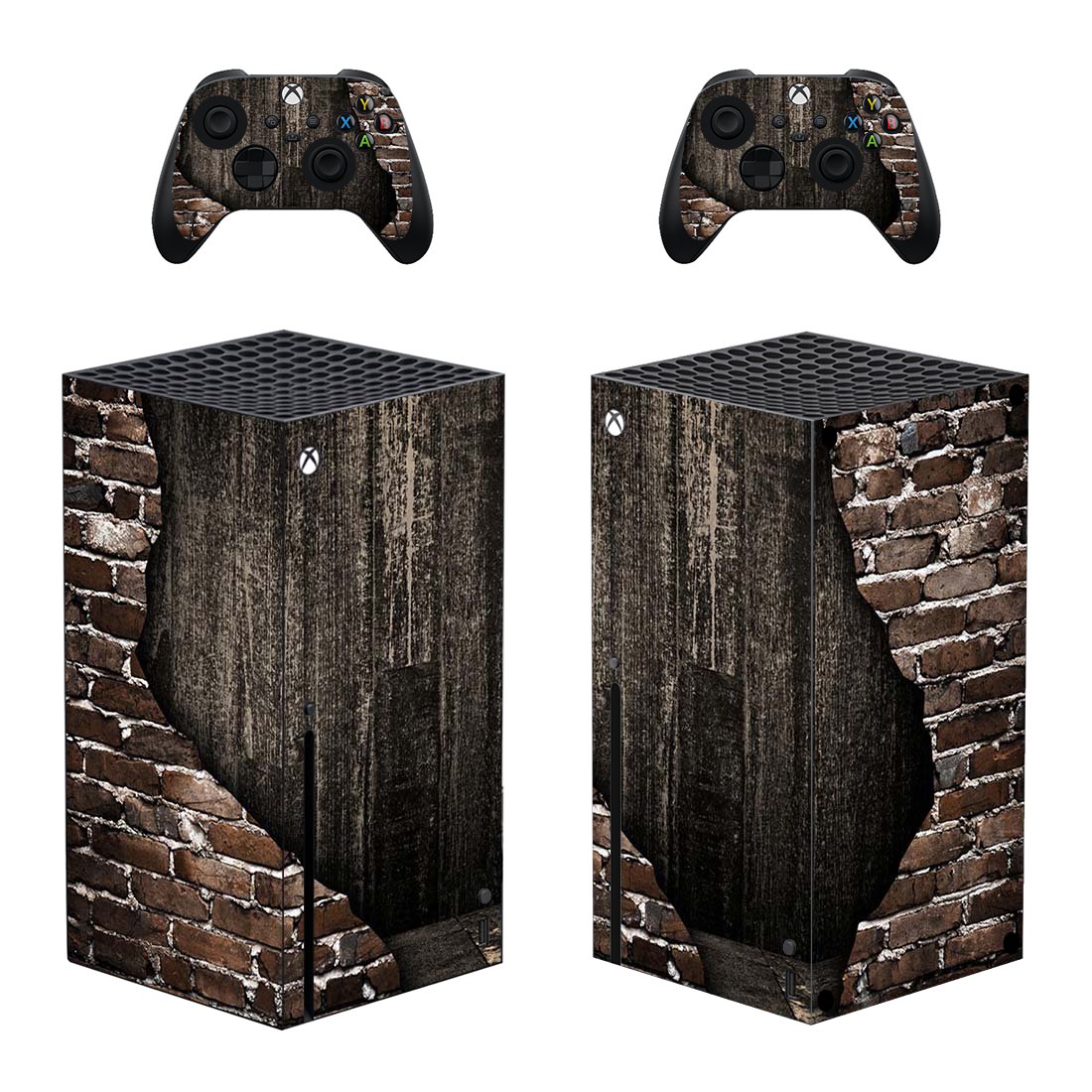 Bricks Texture decal skin for Xbox Series X Console & 2 Controllers