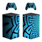 Digital Texture decal skin for Xbox Series X Console & 2 Controllers