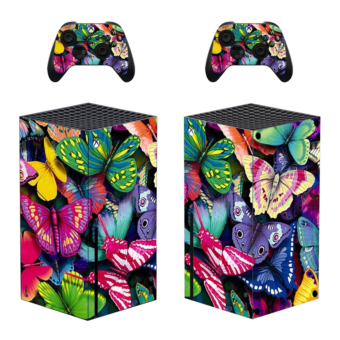 Butterfly decal skin for Xbox Series X Console & 2 Controllers