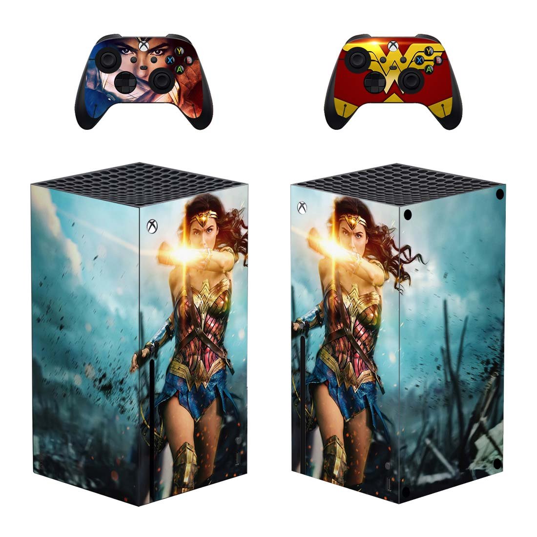 Wonder Woman decal skin for Xbox Series X Console & 2 Controllers