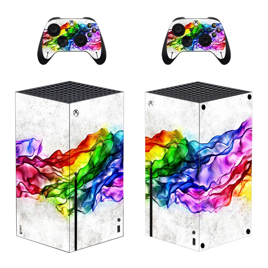 Digital Texture decal skin for Xbox Series X Console & 2 Controllers