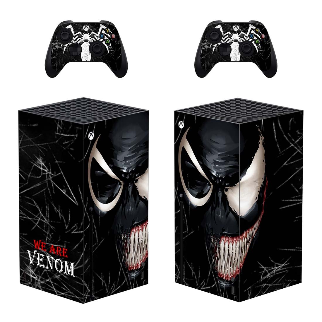 Venom decal skin for Xbox Series X Console & 2 Controllers