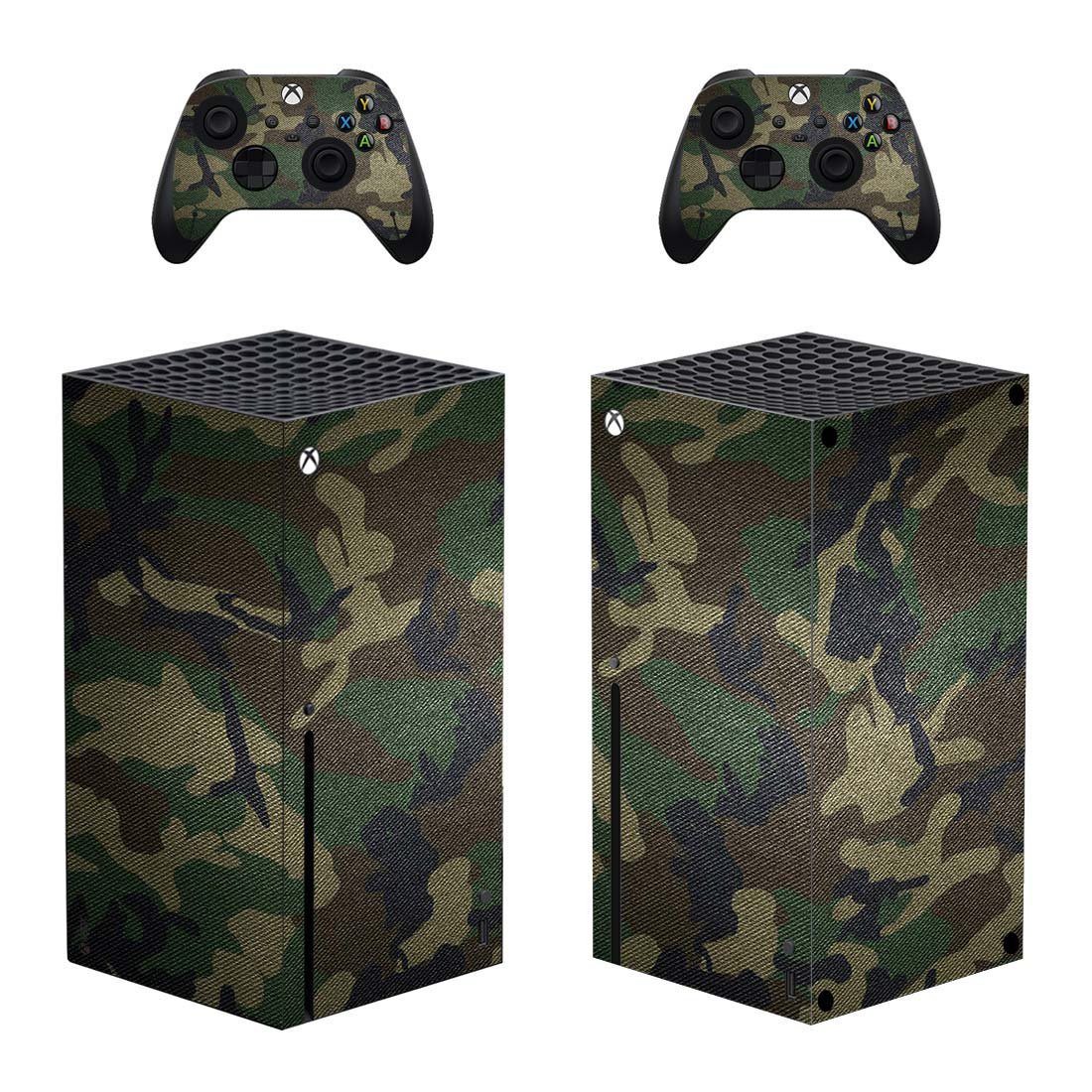 Camouflage decal skin for Xbox Series X Console & 2 Controllers