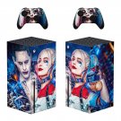 Joker Harley Quinn decal skin for Xbox Series X Console & 2 Controllers