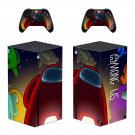 Among us decal skin for Xbox Series X Console & 2 Controllers