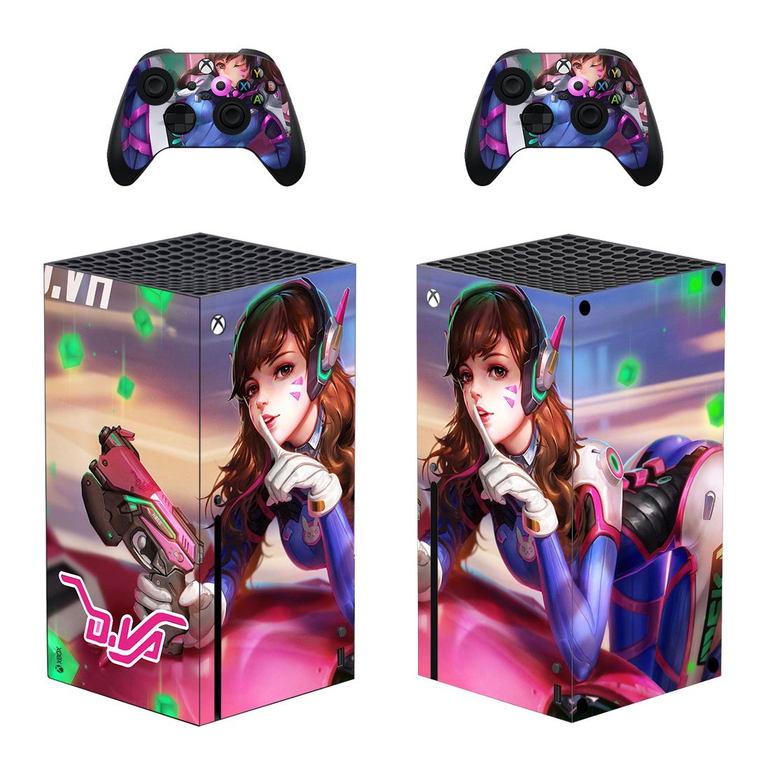 Overwatch decal skin for Xbox Series X Console & 2 Controllers
