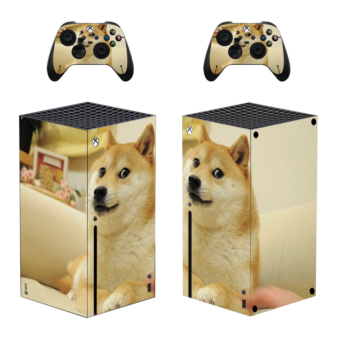 Wolf decal skin for Xbox Series X Console & 2 Controllers