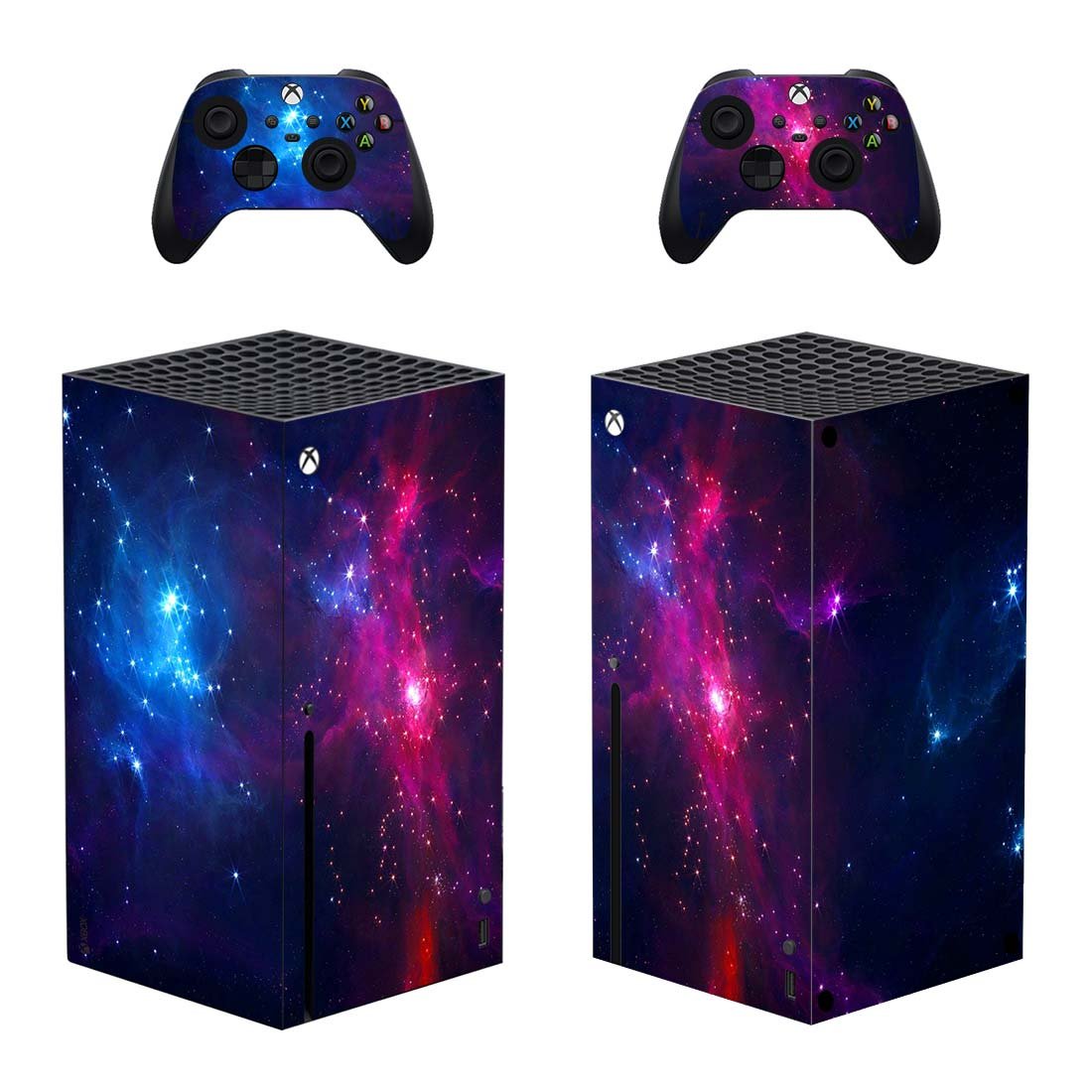 Digital Texture decal skin for Xbox Series X Console & 2 Controllers