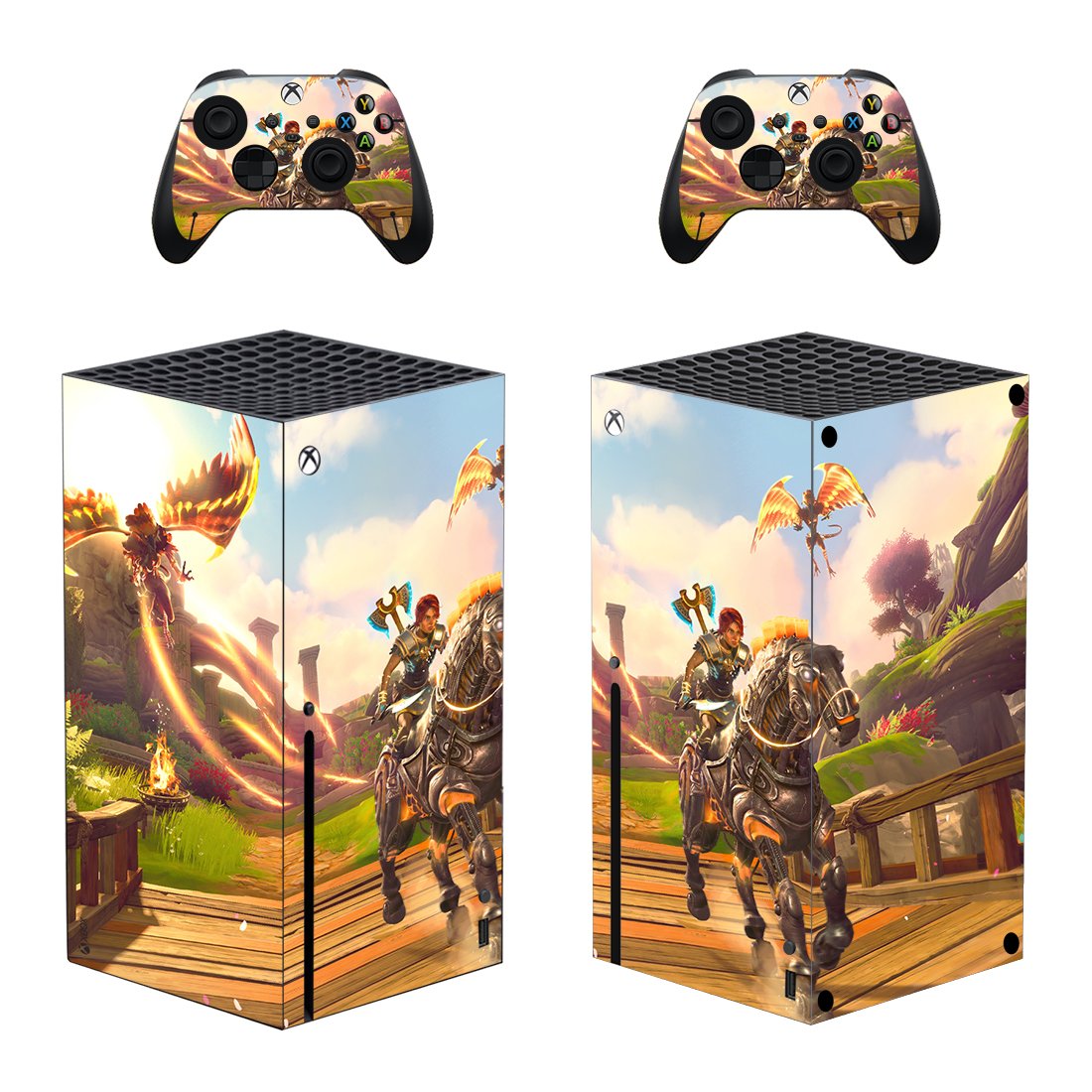 Journey to the Gods decal skin for Xbox Series X Console & 2 Controllers