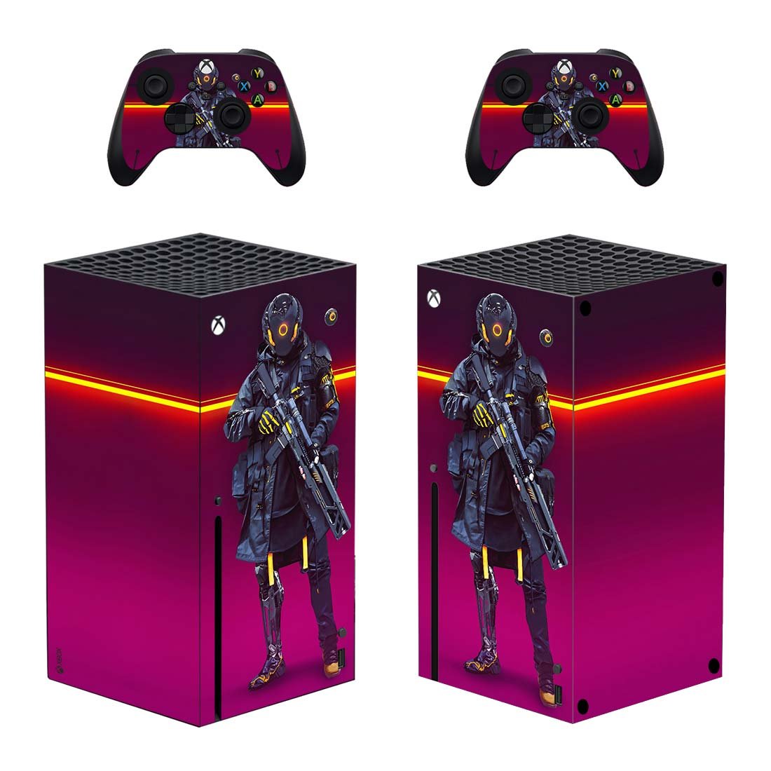 Cyberpunk 2077 decal skin for Xbox Series X Console & 2 Controllers