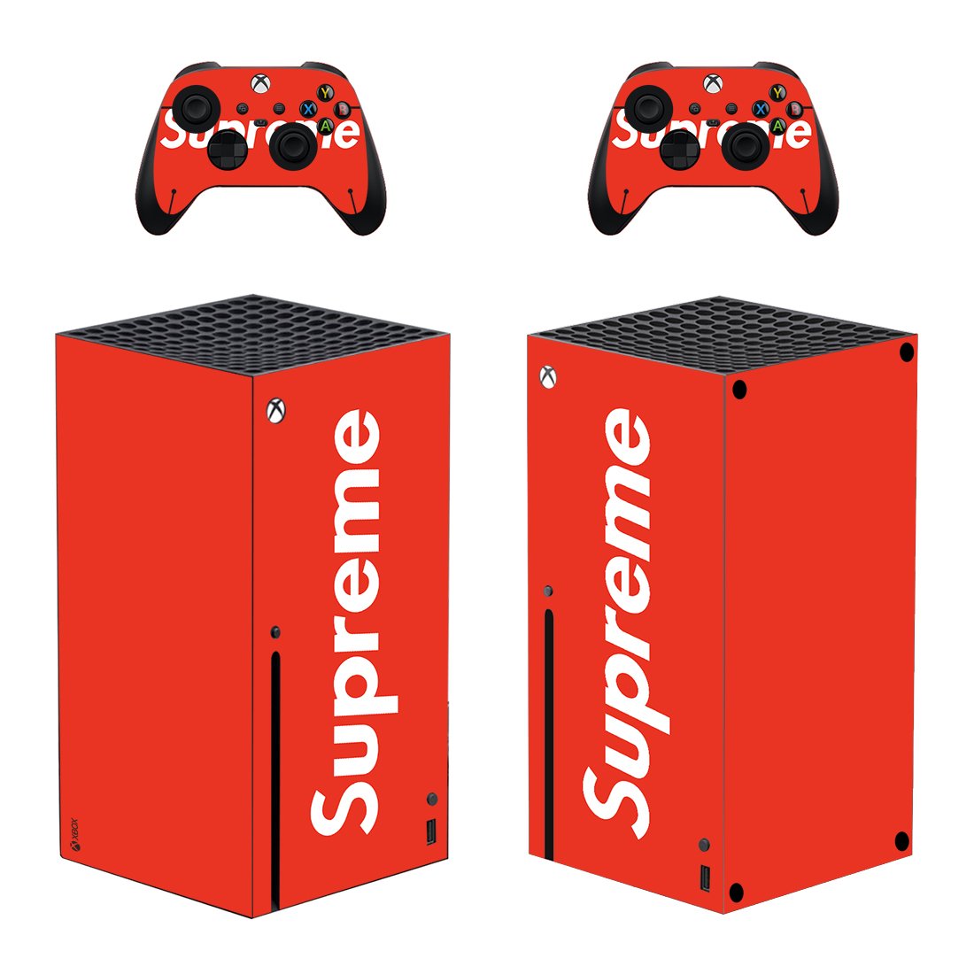 Supreme decal skin for Xbox Series X Console & 2 Controllers