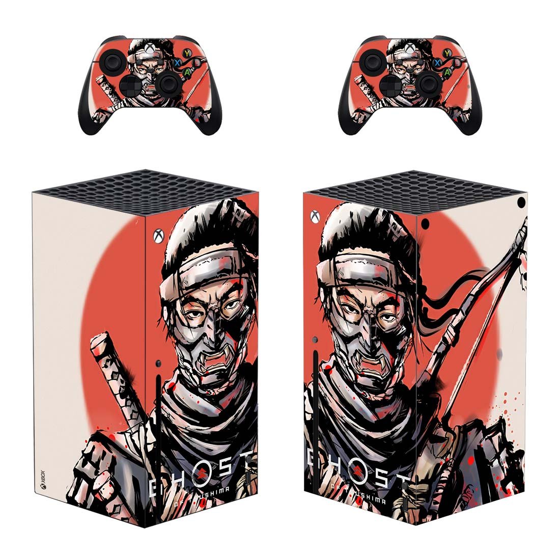 Ghost of Tsushima decal skin for Xbox Series X Console & 2 Controllers