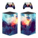 Digital Texture decal skin for Xbox Series X Console & 2 Controllers