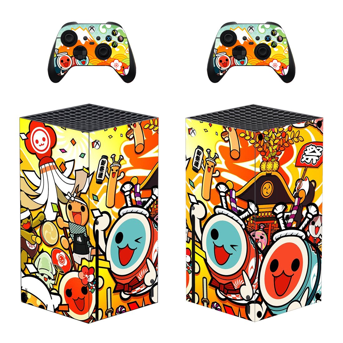 Taiko decal skin for Xbox Series X Console & 2 Controllers