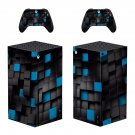 Cube Texture decal skin for Xbox Series X Console & 2 Controllers