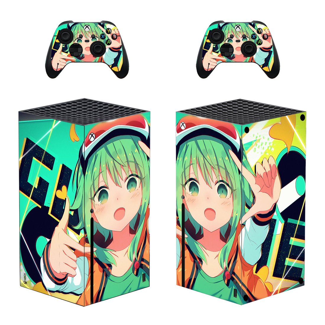 Anime decal skin for Xbox Series X Console & 2 Controllers