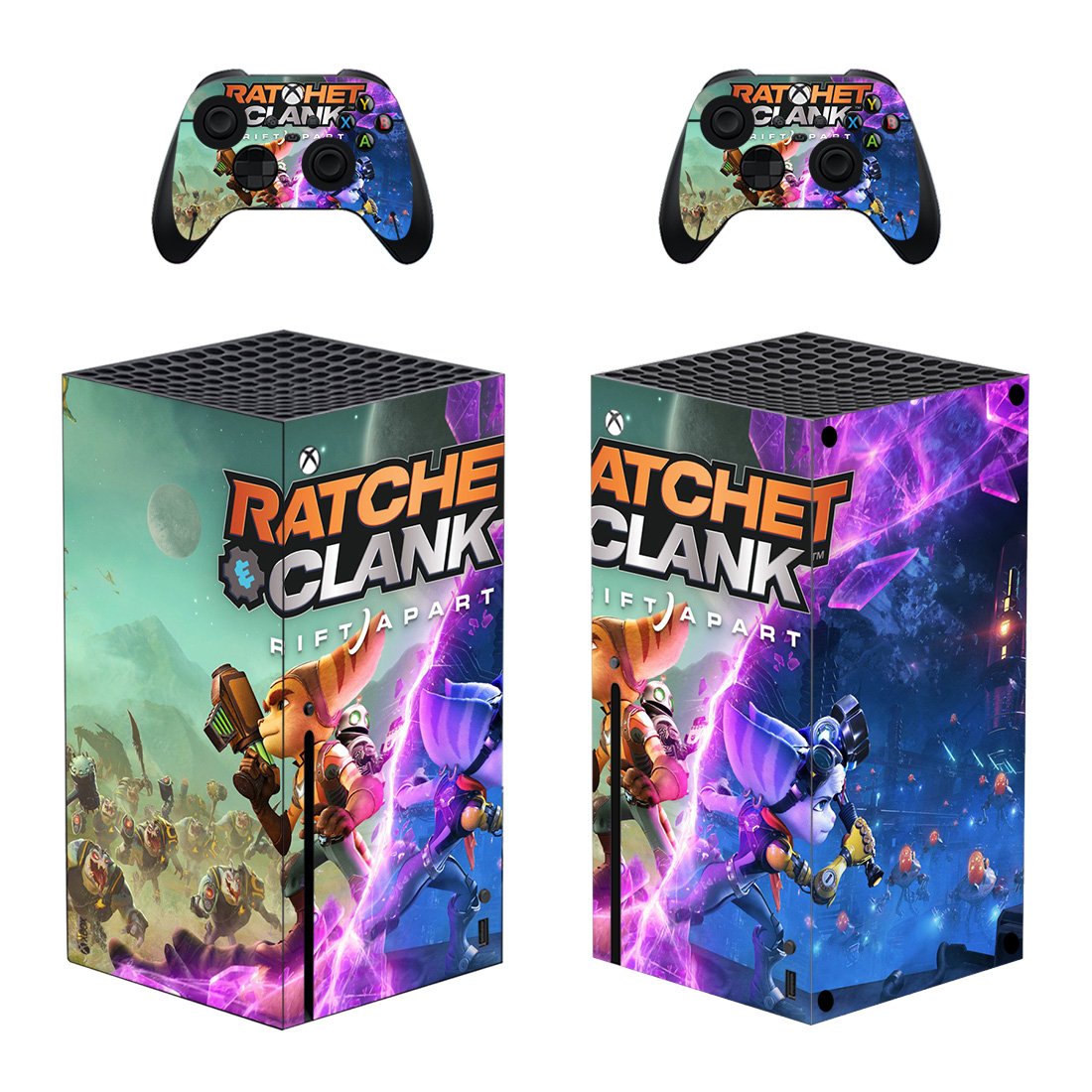 Ratchet and Clank decal skin for Xbox Series X Console & 2 Controllers