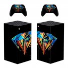 Diamond Texture decal skin for Xbox Series X Console & 2 Controllers