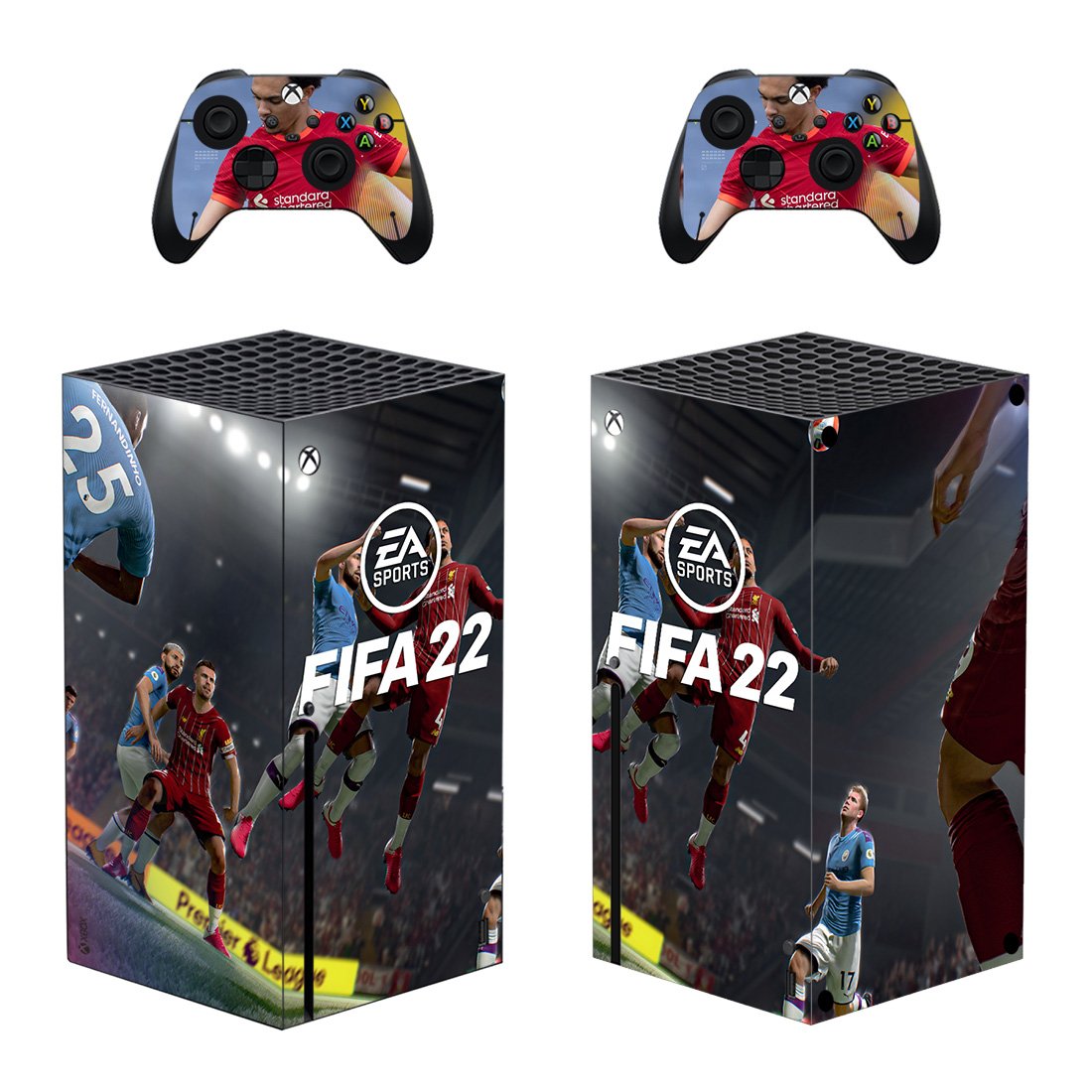 FIFA 22 decal skin for Xbox Series X Console & 2 Controllers