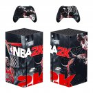 NBA 2K22 decal skin for Xbox Series X Console & 2 Controllers