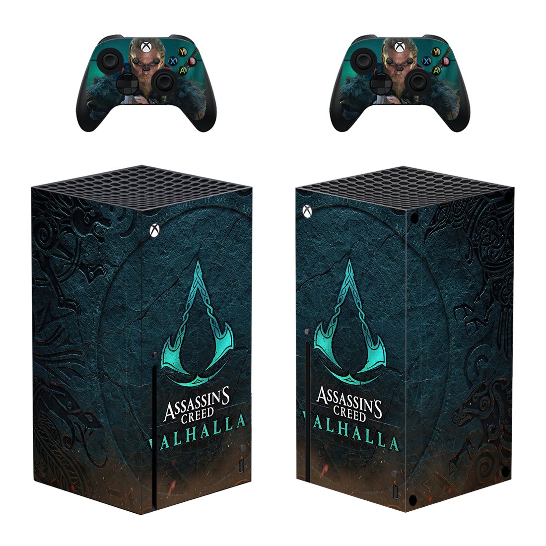 Assassin's Creed Valhalla decal skin for Xbox Series X Console & 2 Controllers