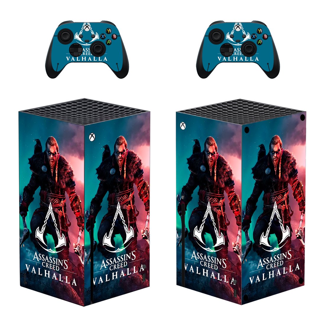 Assassin's Creed Valhalla decal skin for Xbox Series X Console & 2 Controllers