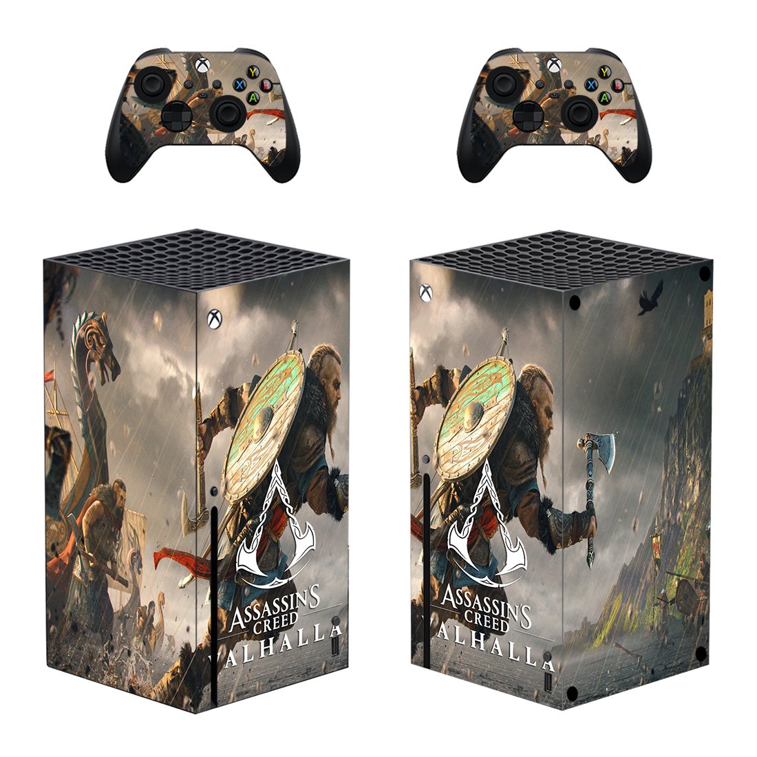 Assassin's Creed Valhalla decal skin for Xbox Series X Console & 2 Controllers