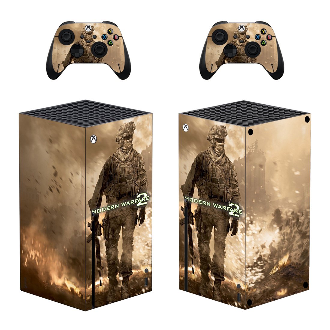 Modern Warfare 2 decal skin for Xbox Series X Console & 2 Controllers