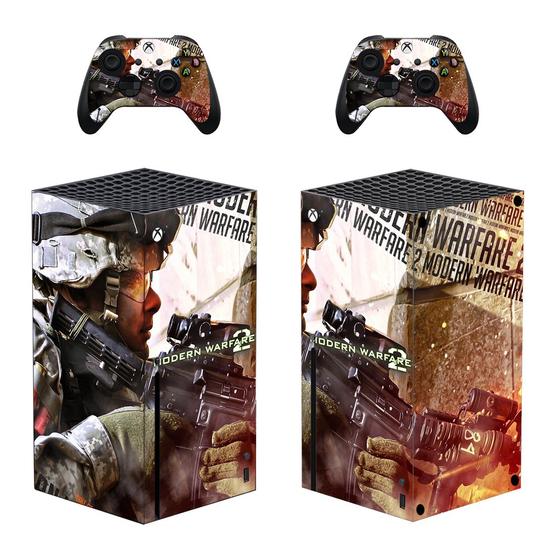 Modern Warfare 2 decal skin for Xbox Series X Console & 2 Controllers