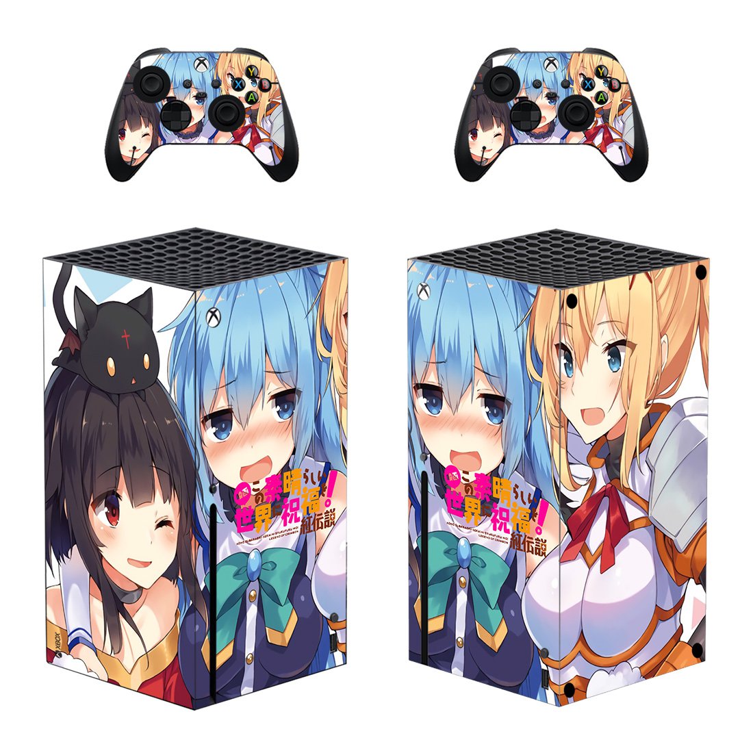 Anime decal skin for Xbox Series X Console & 2 Controllers