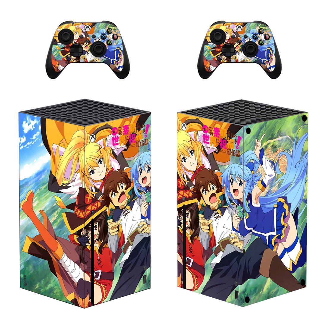 Anime decal skin for Xbox Series X Console & 2 Controllers