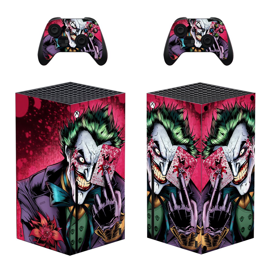 Joker decal skin for Xbox Series X Console & 2 Controllers