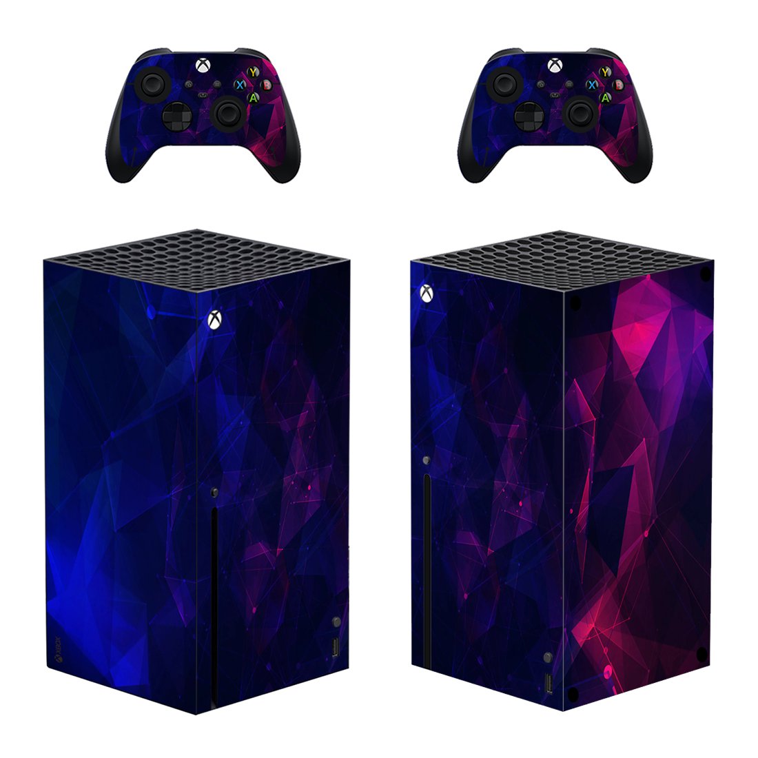 Digital Texture decal skin for Xbox Series X Console & 2 Controllers
