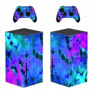 Digital Texture decal skin for Xbox Series X Console & 2 Controllers
