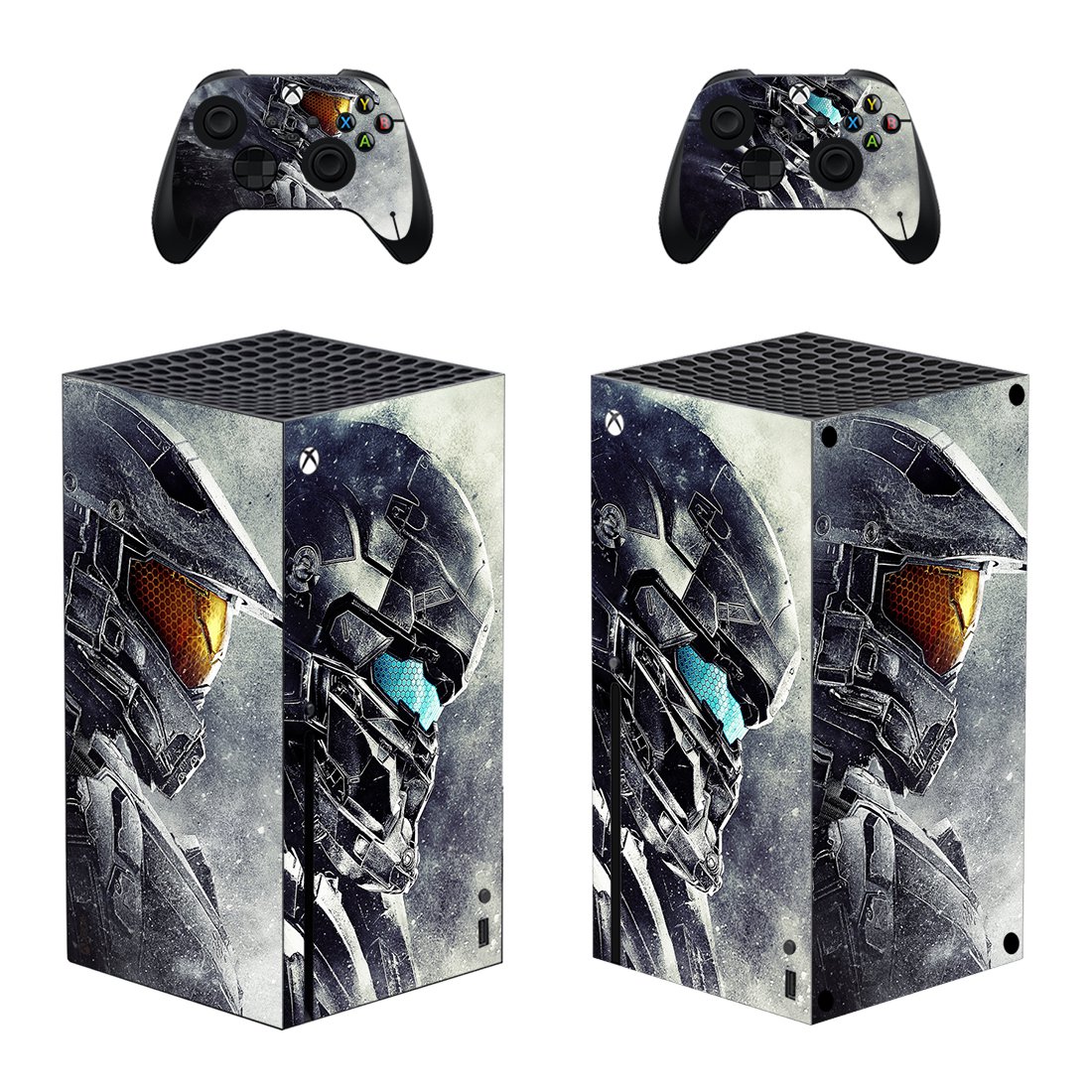Halo decal skin for Xbox Series X Console & 2 Controllers