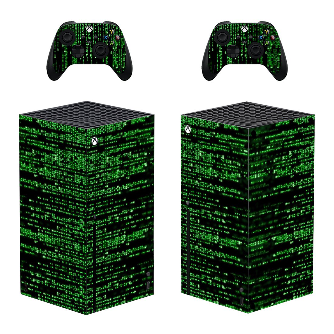 Digital Texture decal skin for Xbox Series X Console & 2 Controllers