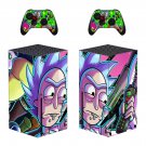 Morty and Rick decal skin for Xbox Series X Console & 2 Controllers