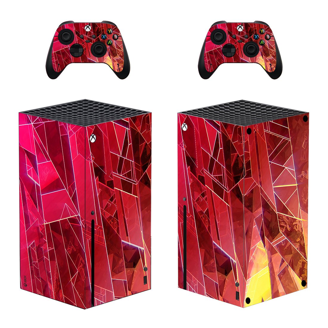 Digital Texture decal skin for Xbox Series X Console & 2 Controllers