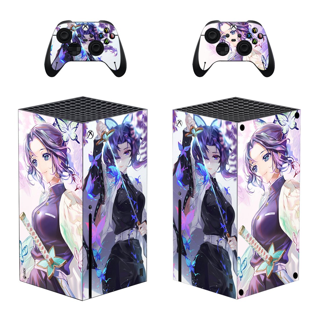 Anime decal skin for Xbox Series X Console & 2 Controllers