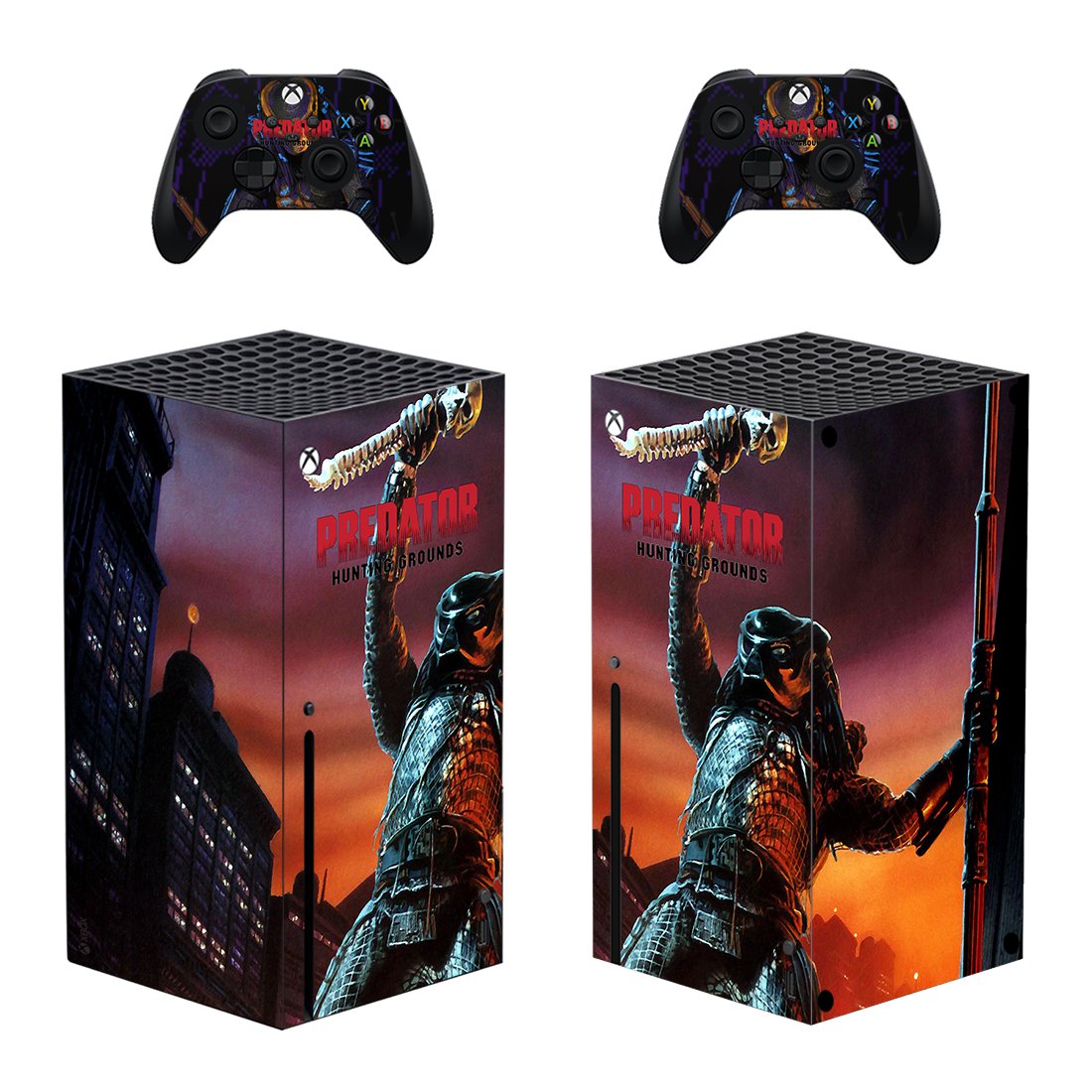 Predator Hunting Grounds decal skin for Xbox Series X Console & 2 Controllers