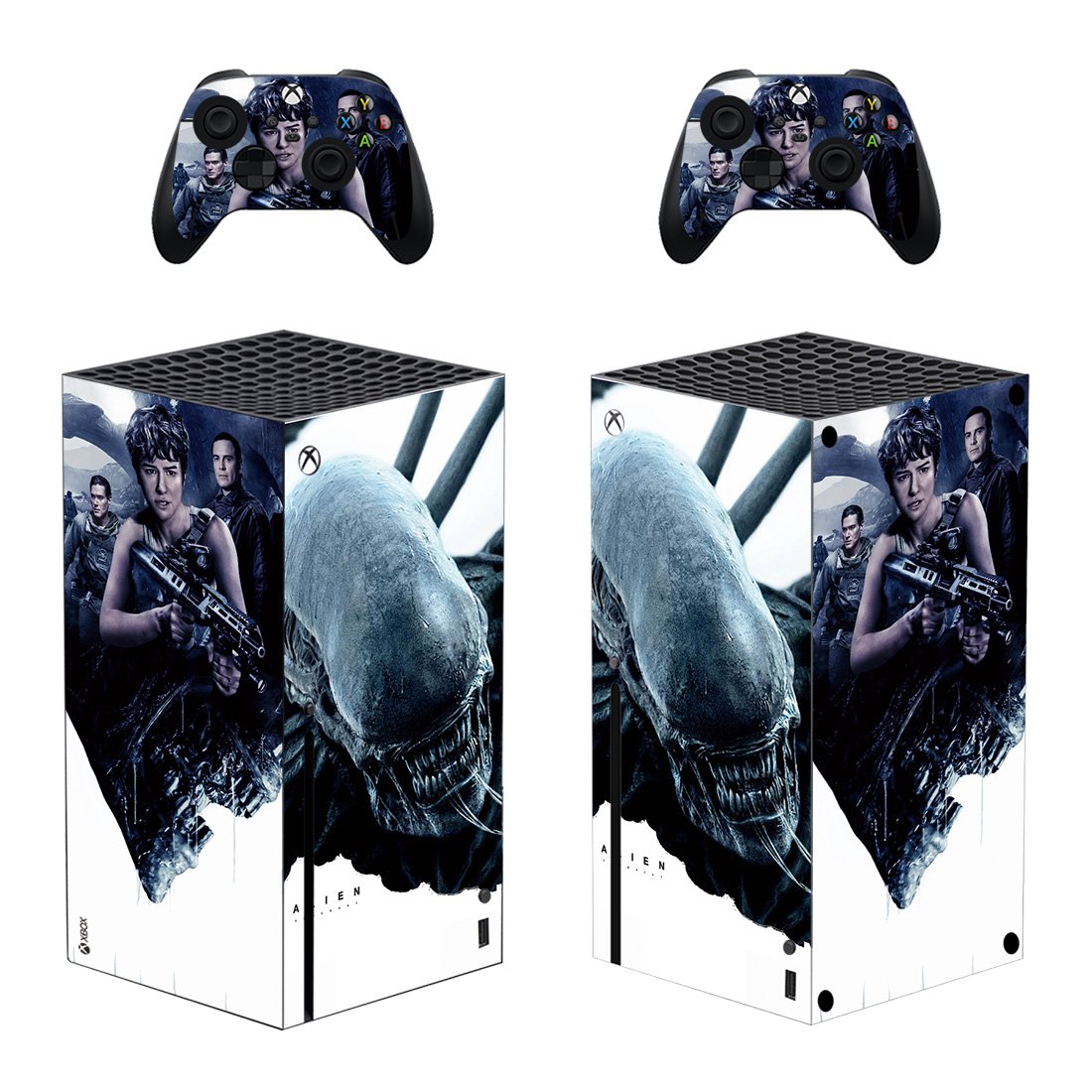 Alien Vs Predator decal skin for Xbox Series X Console & 2 Controllers