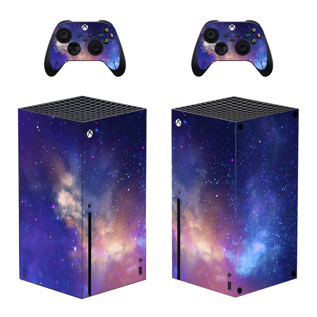 Sky Texture decal skin for Xbox Series X Console & 2 Controllers