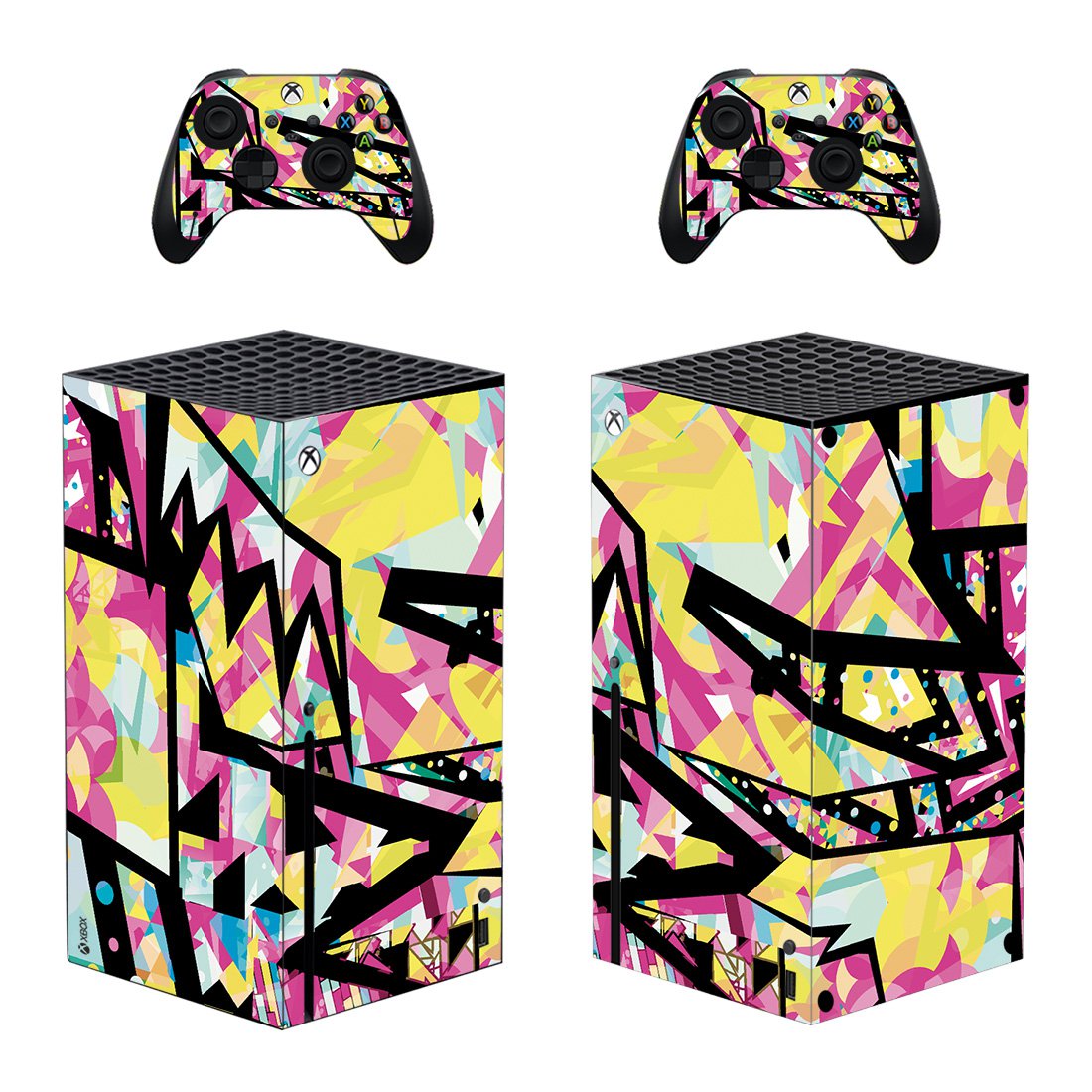 Digital Texture decal skin for Xbox Series X Console & 2 Controllers