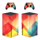 Digital Texture decal skin for Xbox Series X Console & 2 Controllers