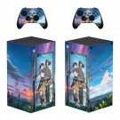 Anime Suzume decal skin for Xbox Series X Console & 2 Controllers