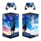 Anime Suzume decal skin for Xbox Series X Console & 2 Controllers