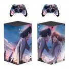 Anime Suzume decal skin for Xbox Series X Console & 2 Controllers